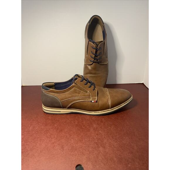 Tommy Hilfiger‎ Men's Urban Oxford Dark Nature LL Browns Sz11.5M Dress/Casual - Picture 1 of 16